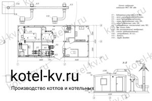 Блочная котельная 700 кВт с ГВС с бытовыми помещениями с резервом